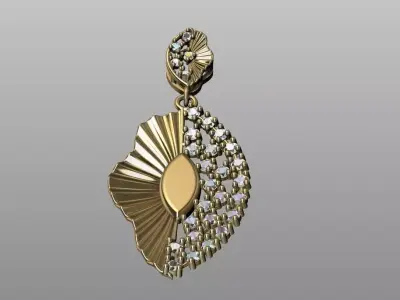 Single pendant or necklace  3D print model