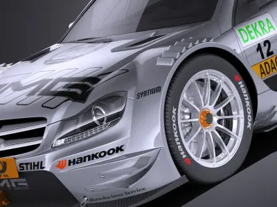Mercedes C AMG DTM 2012 -2014 VRAY 3D model