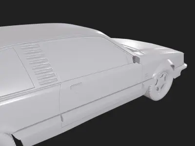 Opel Monza coupe 1980 and 1981 Render Ready 3D Model Low-poly 3D model