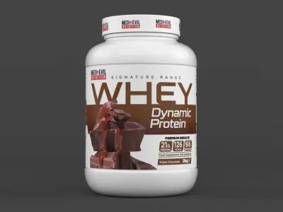 Protein Powder 3D model 140