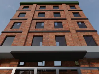 American building 3D model