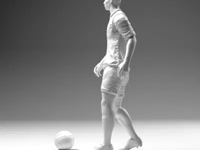 Footballer 02 Prepare To Footstrike 02 Stl 3D print model