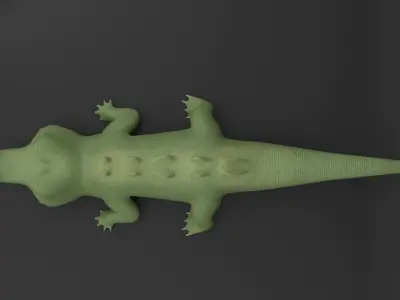 Stylized Crocodile 3D Model 3D model