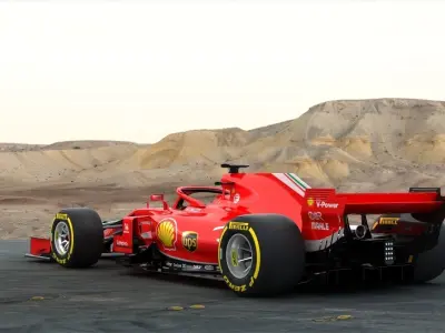 F1 Ferrari SF71H 2018 3D model