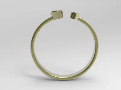 Double Marquise Stone Ring  Free 3D print model