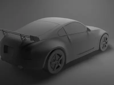 Nissan Sport Low-poly 3D model