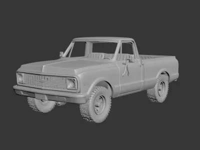 CHEVROLET K20 1972 3D print model