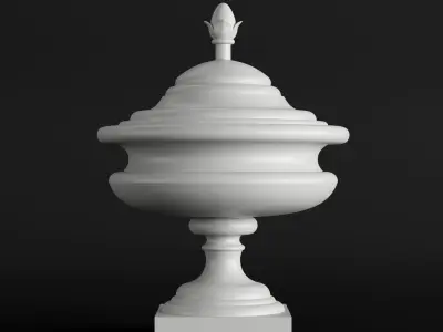 Classic vase set 2 3D model