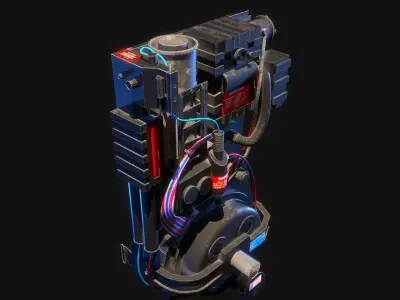 Proton Pack Ghostbusters 3D model