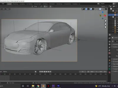 Tesla Model S car  3D model