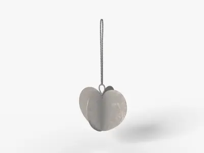 Deco Ornam Heart Low-poly 3D model