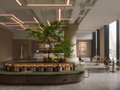 Modern Coffee Shop Coffee Leisure Area 3D model