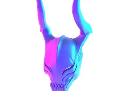 Wendigo Bone skull mask toy 3D print model