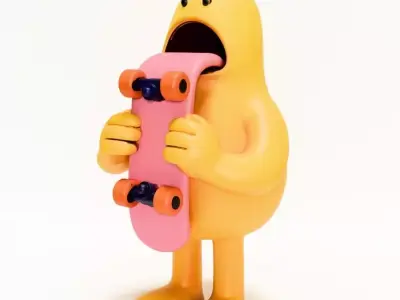 Skate Art Toy 3D print model