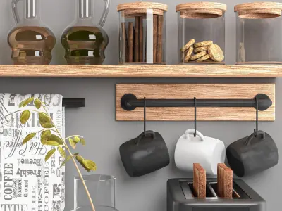 kitchen decor set 3D model