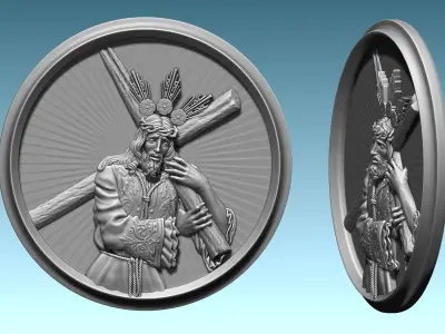 Jesus - Passion - Cross - CNC 3D print model