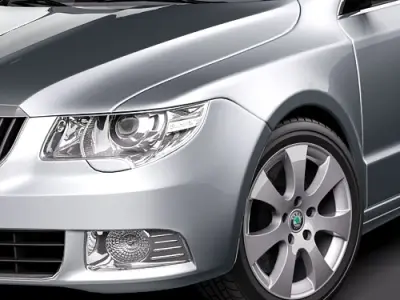Skoda Superb Combi 2010 3D model