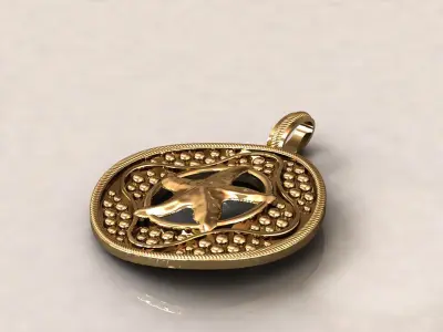 Starfish pendant 31 3D print model