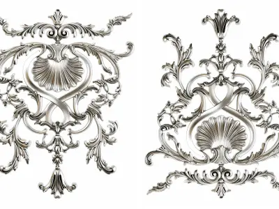 Classic carved 196 3D model