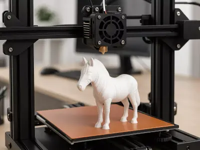 Zebra Sculpted 3D Printable 3D print model