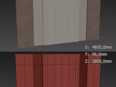 Decorative V70 Wall Panels 3D model