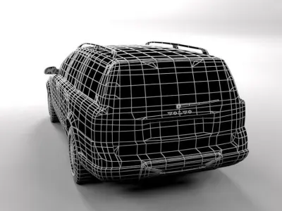 VOLVO XC70 CROSSCOUNTRY LOWPOLY Low-poly 3D model