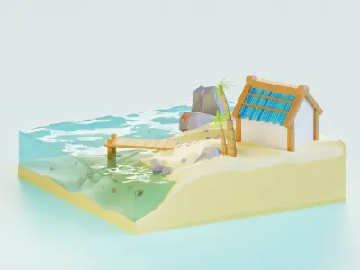 Paradise Island Free 3D model