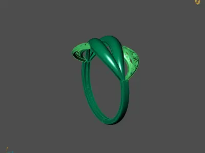 Women Plain Ring Ready STL 3DM Models Womens Rings 3D models 3D print model