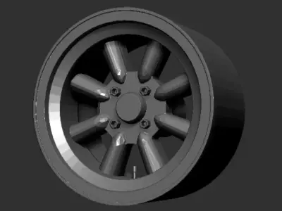 RS Watanabe 8 spoke Wheels Rims 3D Print Ready Model  3D print model