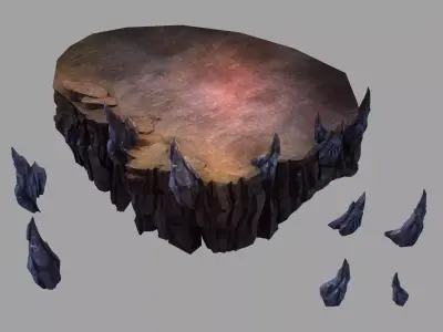 Stone Dragon Misfortune - Platform 02 3D model