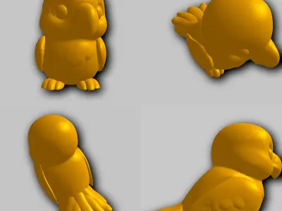Parrot - Kawaii Animals Collection 3D print model