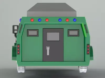 Armored SUV T4 printable 3D Model 3D print model