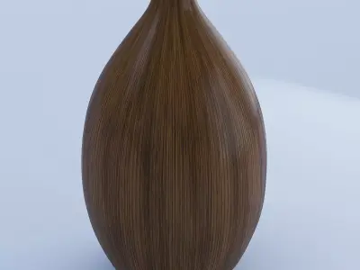 Wooden Vase 3D model