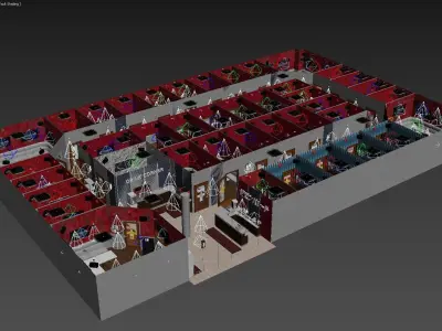 Japanese Karaoke Low-poly 3D model