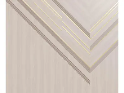 Decorative wood panel 3D model