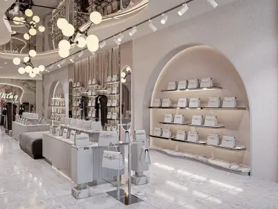 Clothing Store - Modern Style Blender - Fbx - Obj 3D model