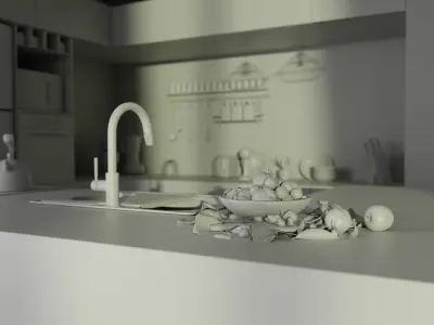 Loft - Interior Scene 3D model