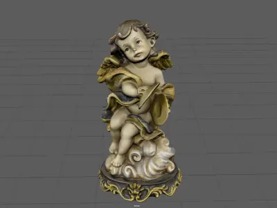 Angel 11 Low-poly 3D model