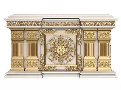 Chest 02 White Low-poly 3D model