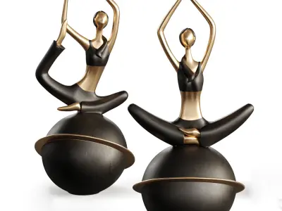 Balleriana statue 01 3D model
