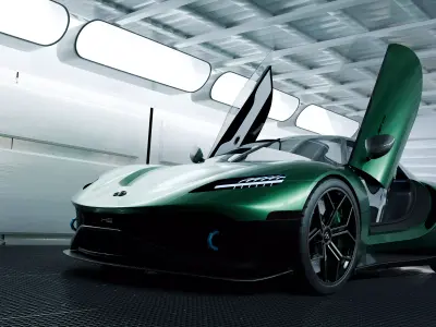 Futuristic Concept Sports Car 3D model