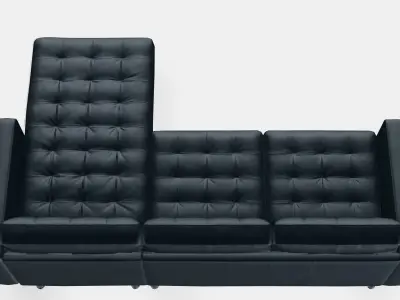 LANDSKRONA 3-seat sofa 4 Low-poly 3D model
