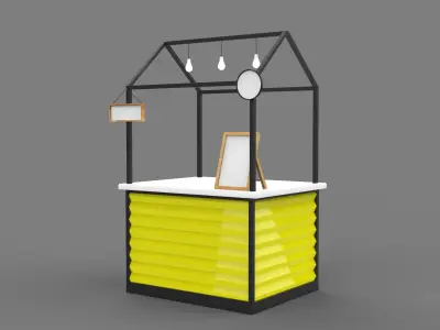 food cart 3D model