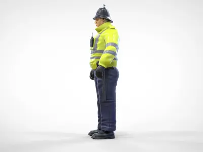 N7 UK Police with unique hat 3D print model