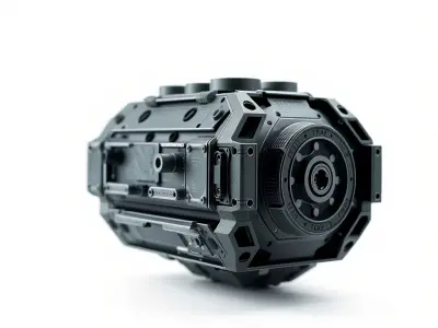 Futuristic Engine Model Pack Low-poly 3D model