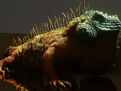 Iguana 3D model