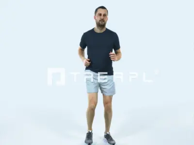 Portrait 07E Running Jogging Football Sports Man Low-poly 3D model