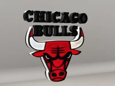 NBA Chicago Bulls Logo 3D model