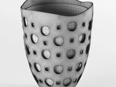 Cute Trash bin Free 3D model