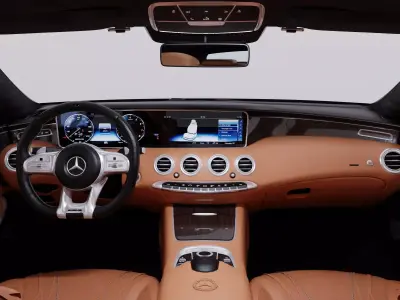 Mercedes-Benz AMG S63 Coupe 4MATIC Plus With HQ Interior 3D model